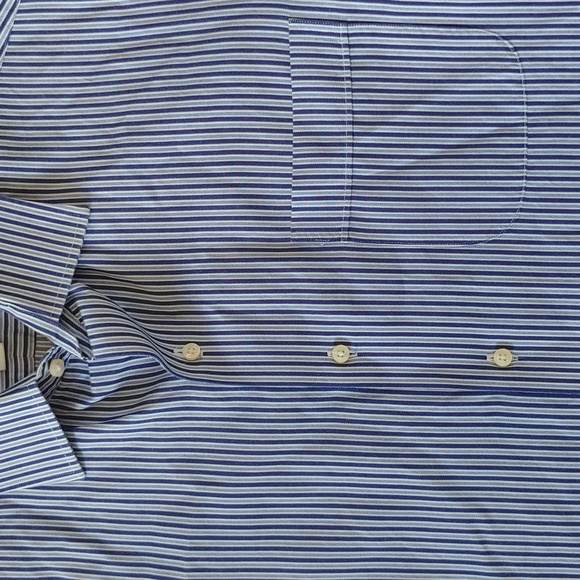 Tommy Bahama 100% Cotton Long Sleeve Button Down Dress Shirt Size 16 - Picture 2 of 6